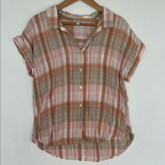 Lucky Brand Tops - Lucky Brand Collared Button Down Blouse Top